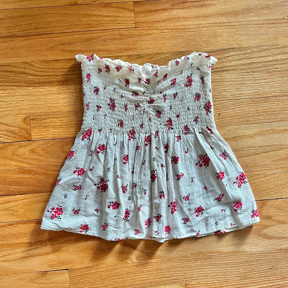 ‼️SOLD‼️ No Boundaries Floral Rouched Tube Top